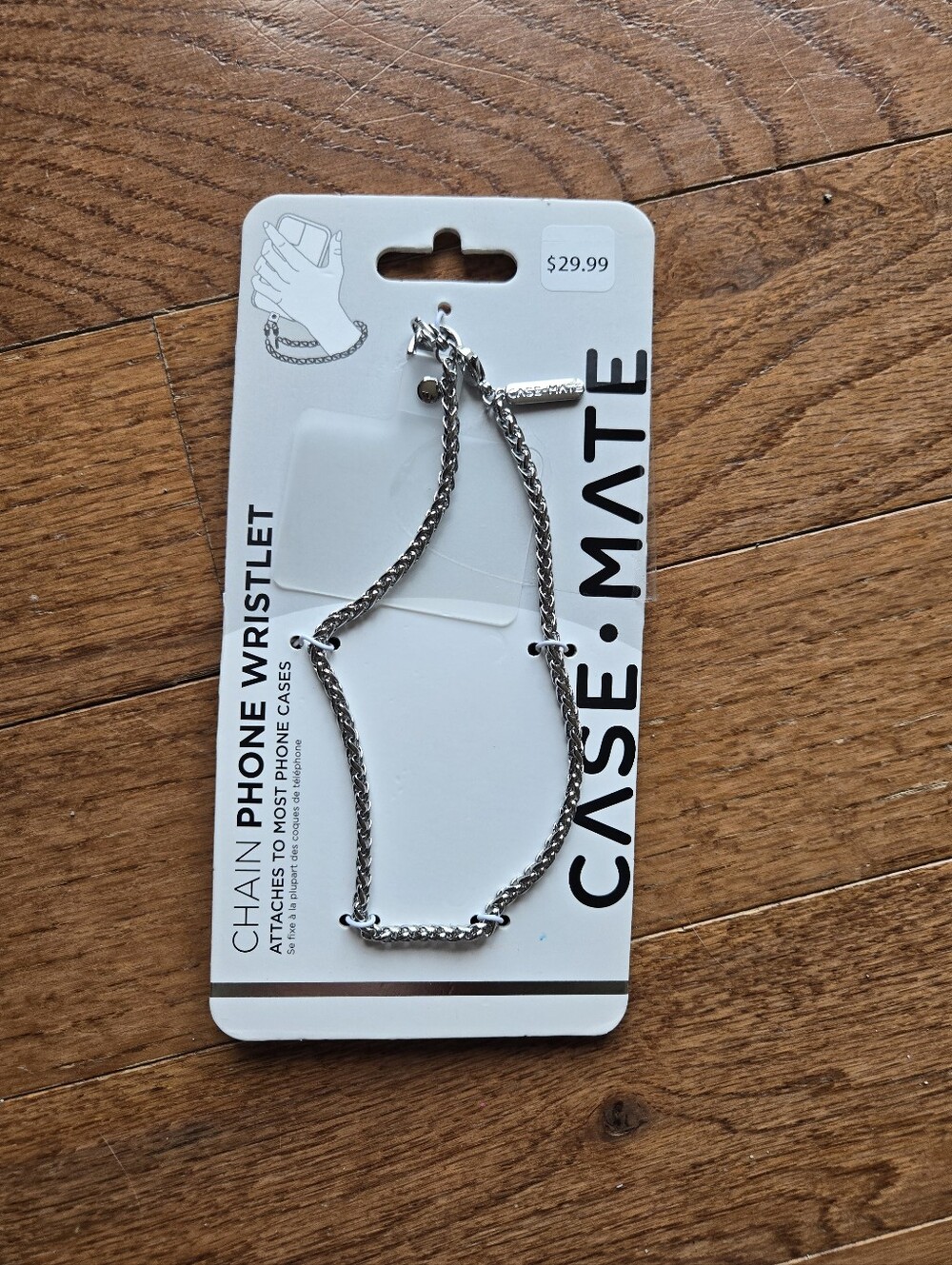 Case-Mate Silver Chain Phone Wristlet